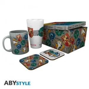HARRY POTTER SET VASO XXL + TAZA + 2 POSAVASOS STAND TOGETHER