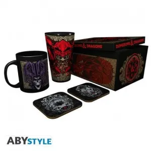 DUNGEONS & DRAGONS SET VASO XXL + TAZA + 2 POSAVASOS AMPERSAND