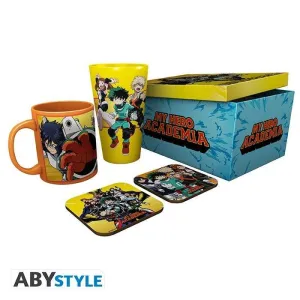 MY HERO ACADEMIA PACK VASO XXL + TAZA + 2 POSAVASOS HEROES