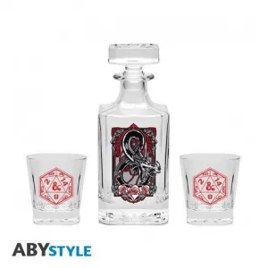 DUNGEONS & DRAGONS SET DECANTER + 2 VASOS LOGO