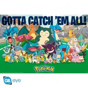 POSTER POKEMON FAVORITOS DE TODOS LOS TIEMPOS 91,5X61 CM