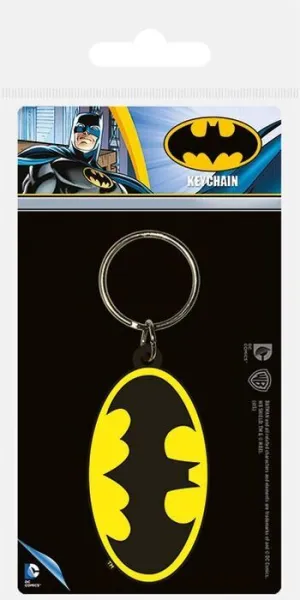 BATMAN LLAVERO DE GOMA LOGO