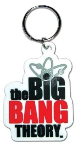 SALDO - THE BIG BANG THEORY LLAVERO CAUCHO LOGO 6CM                                
