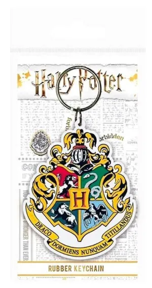 HARRY POTTER LLAVERO DE GOMA ESCUDO HOGWARTS