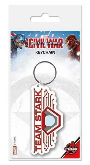 CAPITAN AMERICA CIVIL WAR LLAVERO CAUCHO 6 CM TEAM STARK                   