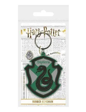HARRY POTTER LLAVERO GOMA ESCUDO SLYTHERIN