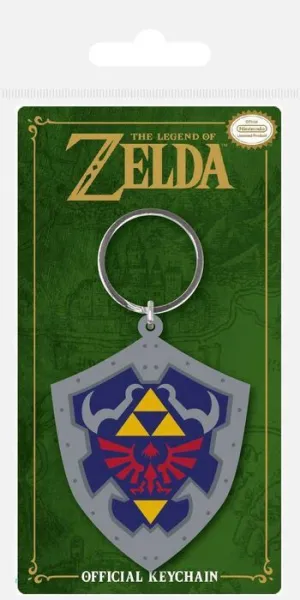 THE LEGEND OF ZELDA LLAVERO CAUCHO HYLIAN SHIELD 6 CM                      