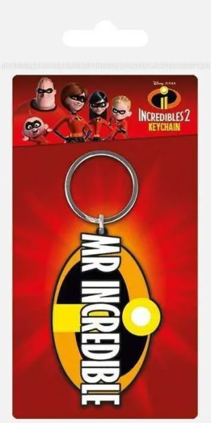 LOS INCREIBLES 2 LLAVERO CAUCHO MR INCREDIBLE 6 CM                         