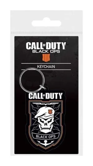 CALL OF DUTY BLACK OPS 4 LLAVERO CAUCHO PATCH 6 CM                         