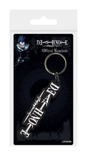 DEATH NOTE LLAVERO DE GOMA LOGO
