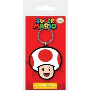 SUPER MARIO LLAVERO DE GOMA TOAD