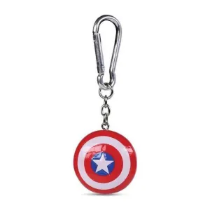 CAPITAN AMERICA LLAVERO 3D SHIELD 4 CM                                     