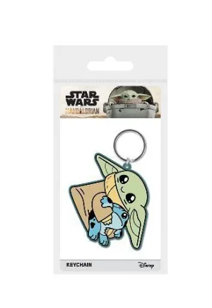STAR WARS THE MANDALORIAN LLAVERO GOMA GROUGU Y AMIGO