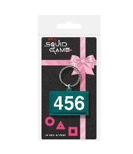 JUEGO DEL CALAMAR LLAVERO DE GOMA NUMEROS 