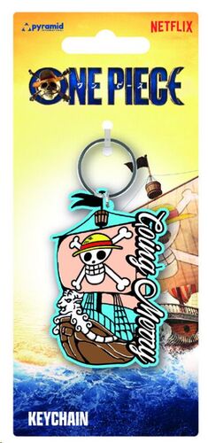 ONE PIECE LLAVERO LOGO BANDA SOMBRERO DE PAJA LIVE ACTION 6 CM