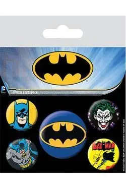 BATMAN PACK 5 CHAPAS                                                       