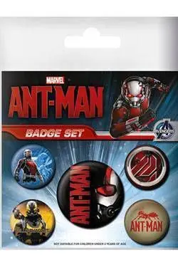 HOMBRE HORMIGA PACK 5 CHAPAS ANT-MAN                                       