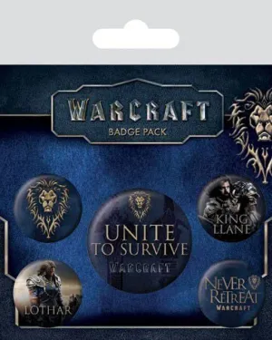 SALDO - WARCRAFT PACK 5 CHAPAS THE ALLIANCE                                        