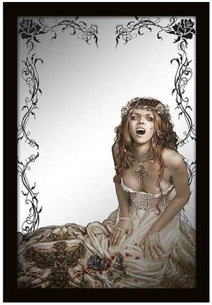 VICTORIA FRANCES ESPEJO VAMPIRE GIRL 22 X 32 CM                            