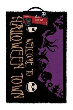 PESADILLA ANTES DE NAVIDAD FELPUDO HALLOWEEN TOWN 40 X 60 CM               