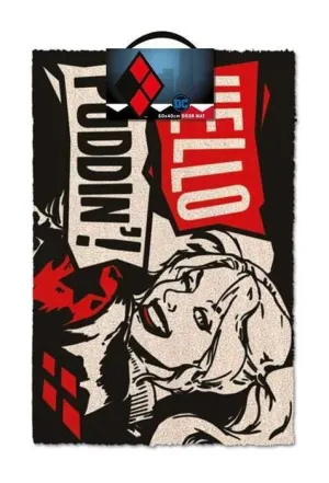 HARLEY QUINN FELPUDO HELLO PUDDIN´! DC COMICS 40 X 60 CM HARLEY QUINN FELPUDO HELLO PUDDIN´! DC COMICS 40 X 60 CM