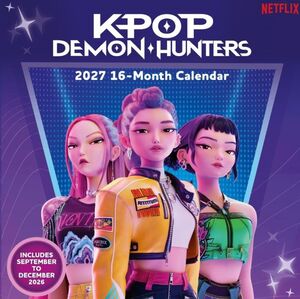 KPOP DEMON HUNTERS (2027) CALENDARIO DE PARED CUADRADO 30 X 30 CM
