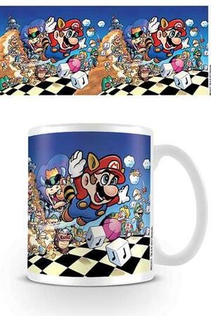 SUPER MARIO BROS 3 TAZA ART                                                