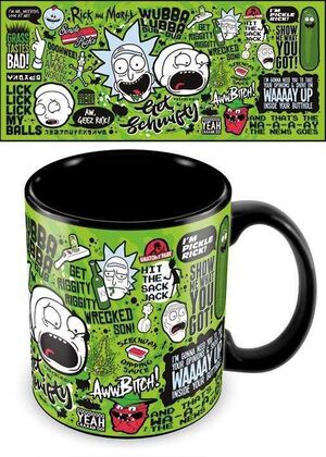 RICK Y MORTY TAZA MEGA QUOTES                                              