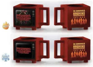 STRANGER THINGS TAZA SENSITIVA AL CALOR I SURVIVED HAWKINS                 