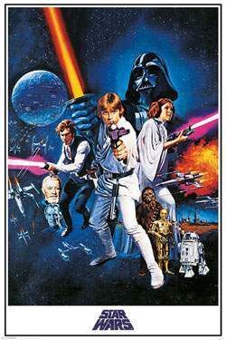 STAR WARS POSTER A NEW HOPE 61 X 91 CM                                     