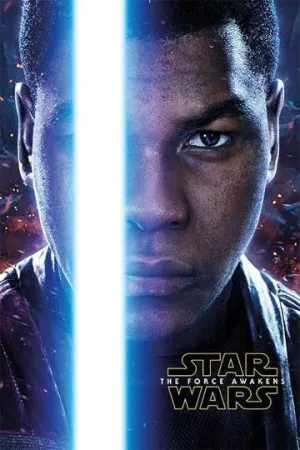 POSTER STAR WARS EPISODIO VII FINN TEASER 61 X 91 CM                       
