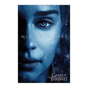 POSTER JUEGO DE TRONOS WINTER IS HERE DAENERYS 61 X 91 CM                  