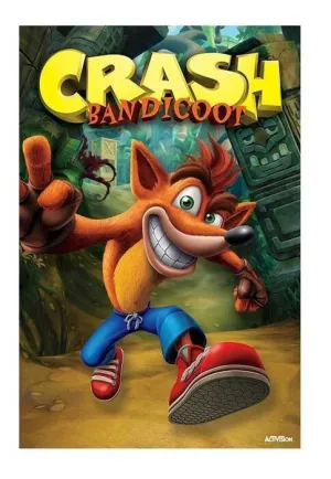 POSTER CRASH BANDICOOT NEXT GEN BANDICOOT 61 X 91 CM                       