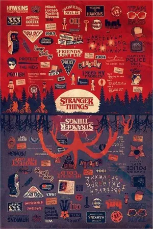 POSTER STRANGER THINGS THE UPSIDE DOWN 61 X 91.5 CM                        