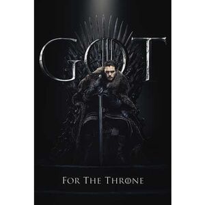 POSTER JUEGO DE TRONOS JON FOR THE THRONE 61 X 91 CM                       