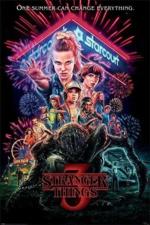 POSTER STRANGER THINGS SUMMER OF 85 61 X 91.5 CM                           