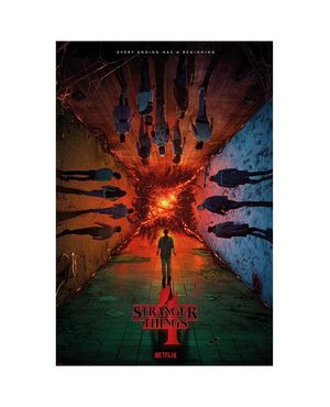 POSTER STRANGER THINGS T4 EVERY ENDING HAS A BEGINNING 61 X 91 CM