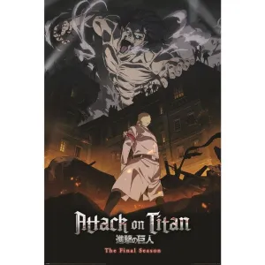 POSTER ATTACK ON TITAN S4 EREN ONSLAUGHT 61 X 91 CM