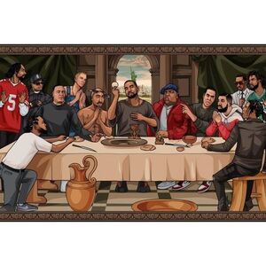 POSTER THE LAST SUPPER OF HIP HOP 61 X 91 CM