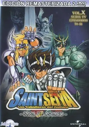DVD LOS CABALLEROS DEL ZODIACO LA SERIE #10 - SAGA DE ASGARD               