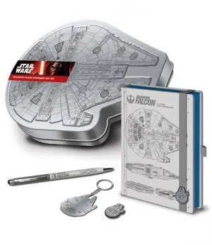 STAR WARS EPISODIO VII SET PAPELERIA PREMIUM MILLENNIUM FALCON