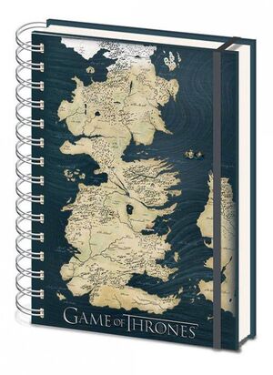 JUEGO DE TRONOS LIBRETA A5 MAP