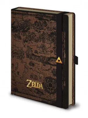THE LEGEND OF ZELDA LIBRETA PREMIUN A5 HYRULE MAP