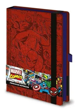 SPIDERMAN AMERICA LIBRETA PREMIUM A5 RETRO MARVEL COMICS