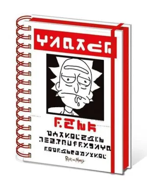 RICK Y MORTY LIBRETA A5 WANTED