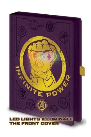 LOS VENGADORES INFINITY WAR LIBRETA PREMIUM LED A5 INFINITY GAUNTLET