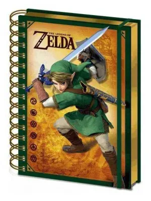 THE LEGEND OF ZELDA LIBRETA A5 WIRO 3D LINK