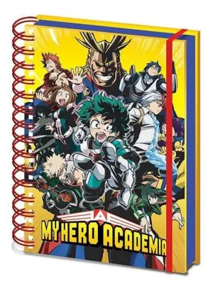 MY HERO ACADEMIA NOTEBOOK ANILLAS A5 RADIAL CHARACTER BURST