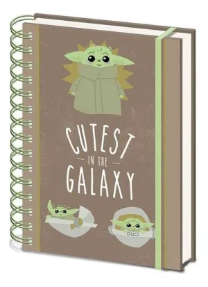 STAR WARS THE MANDALORIAN NOTEBOOK ANILLAS A5 CUTEST IN THE GALAXY