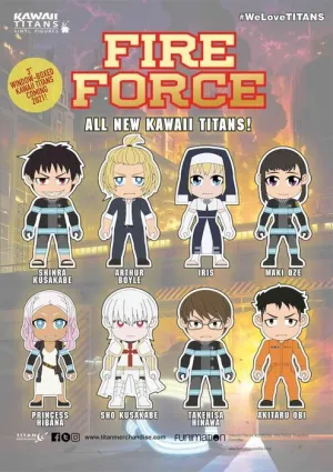 FIRE FORCE  MINI FIGURAS 8 CM  PVC SURTIDO